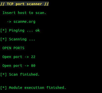 PenTBox - TCP Port Scanner