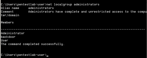 net-localgroup-administrators